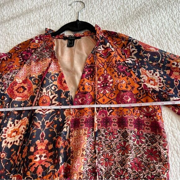 ✨ Forever 21 Women’s Pink Orange Romper Small - Picture 11 of 13